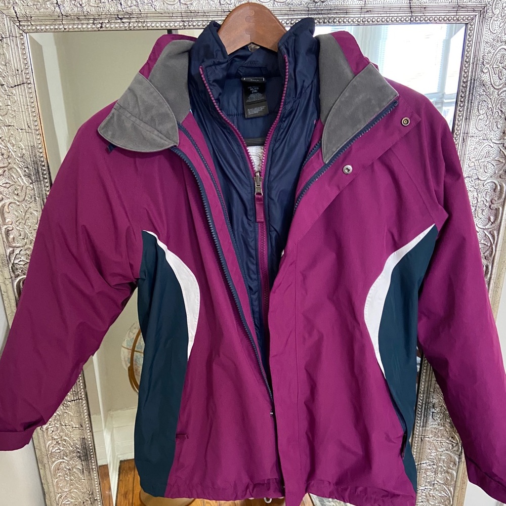 North face ski jacket, two in one!